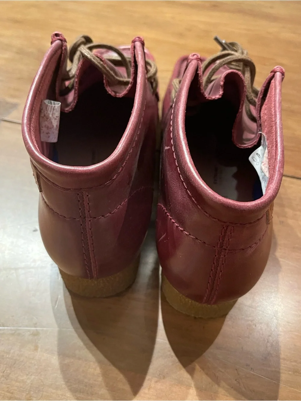Clarks Men's Burgundy Leather Chukka Boots